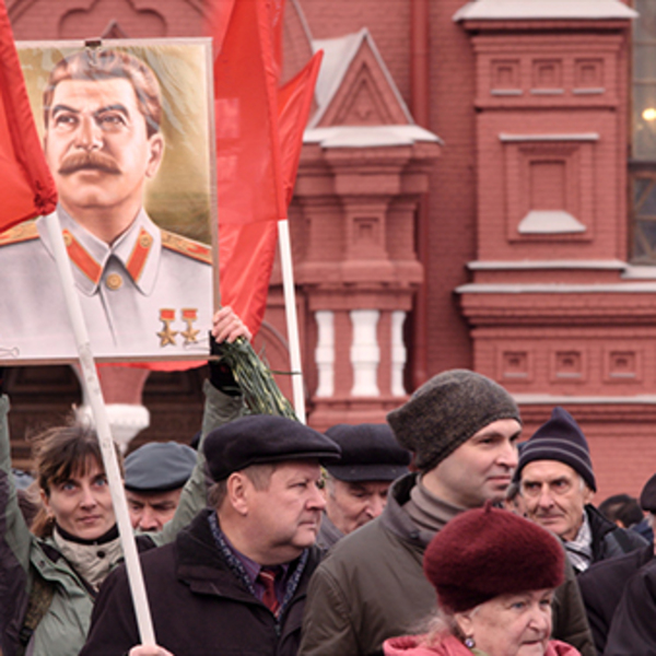 Viering geboortedag Stalin op het Rode Plein